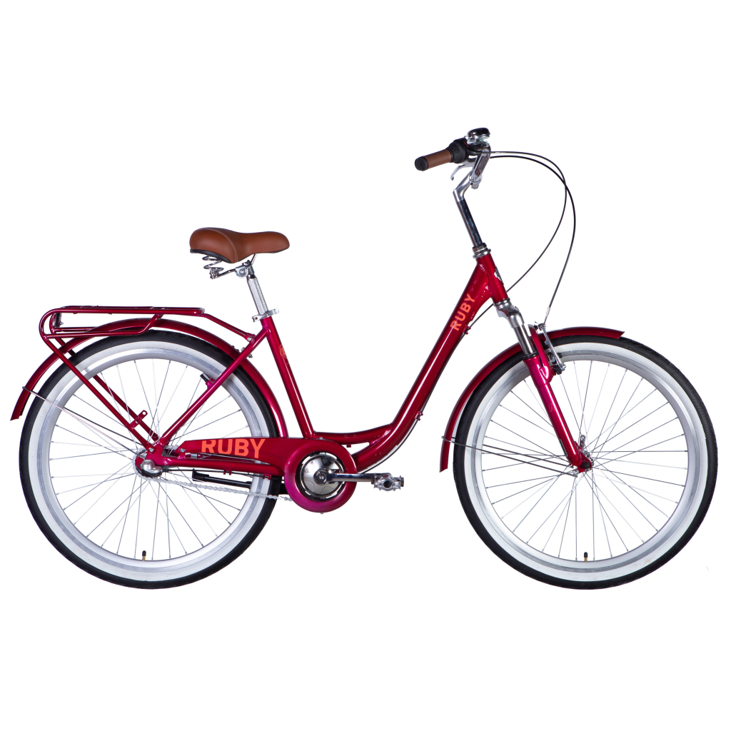 Велосипед Dorozhnik 26" RUBY Planet рама-17" AL 2025 бордовий (OPS-D-26-303) - picture 1