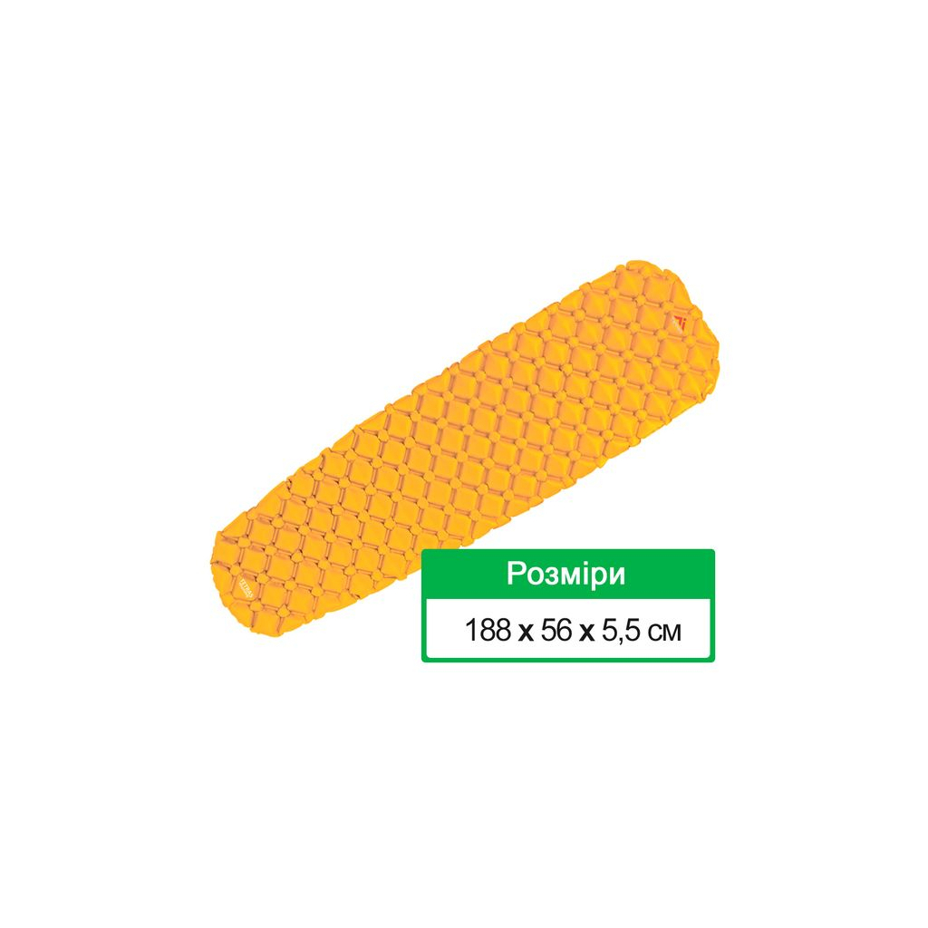 Туристичний килимок Terra Incognita Tetras Mummy Yellow (4823081506133) - зображення 2