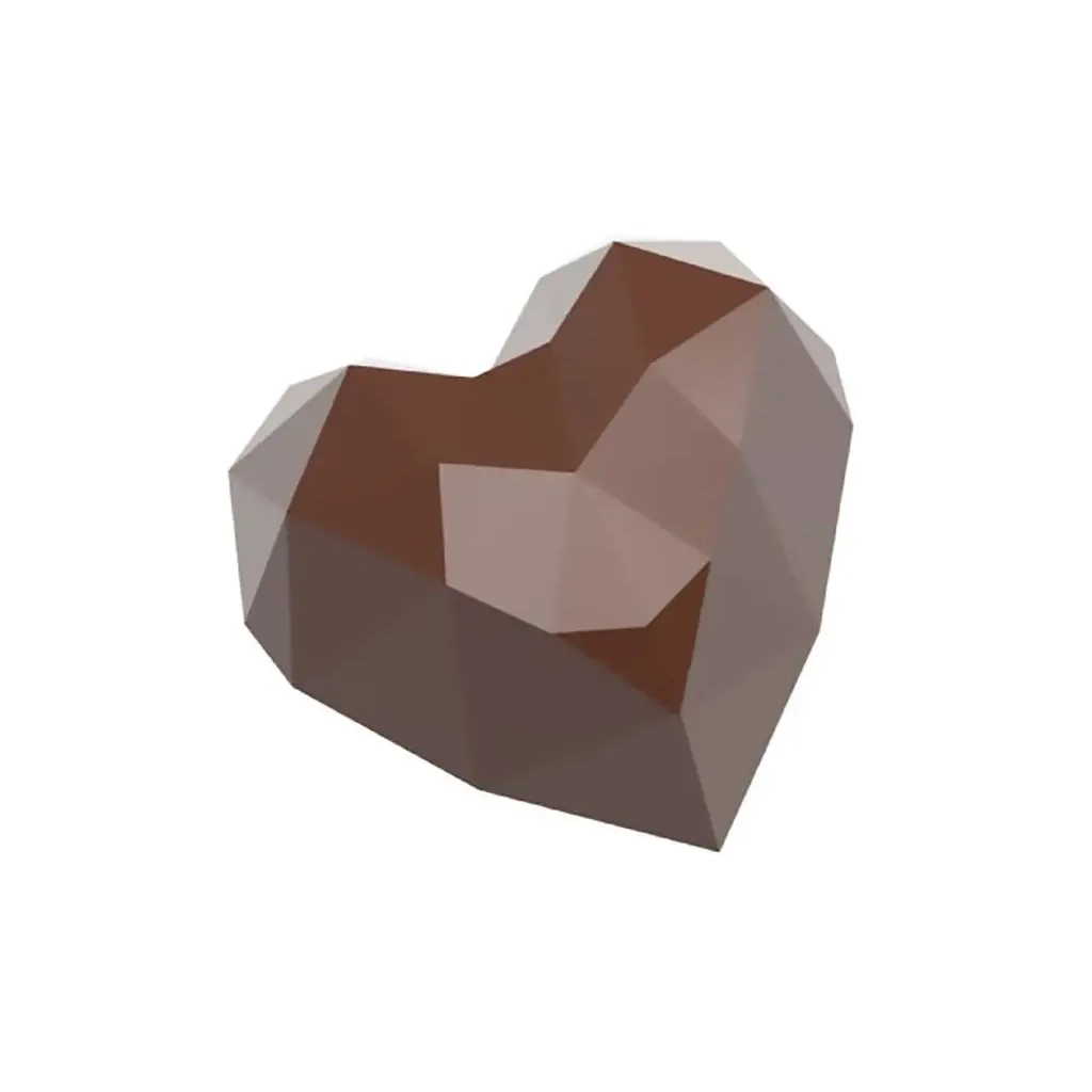 Форма для шоколаду Chocolate World "Діамантове серце" 34х33х20 мм 21 шт/13 г (0245 CF) - зображення 1