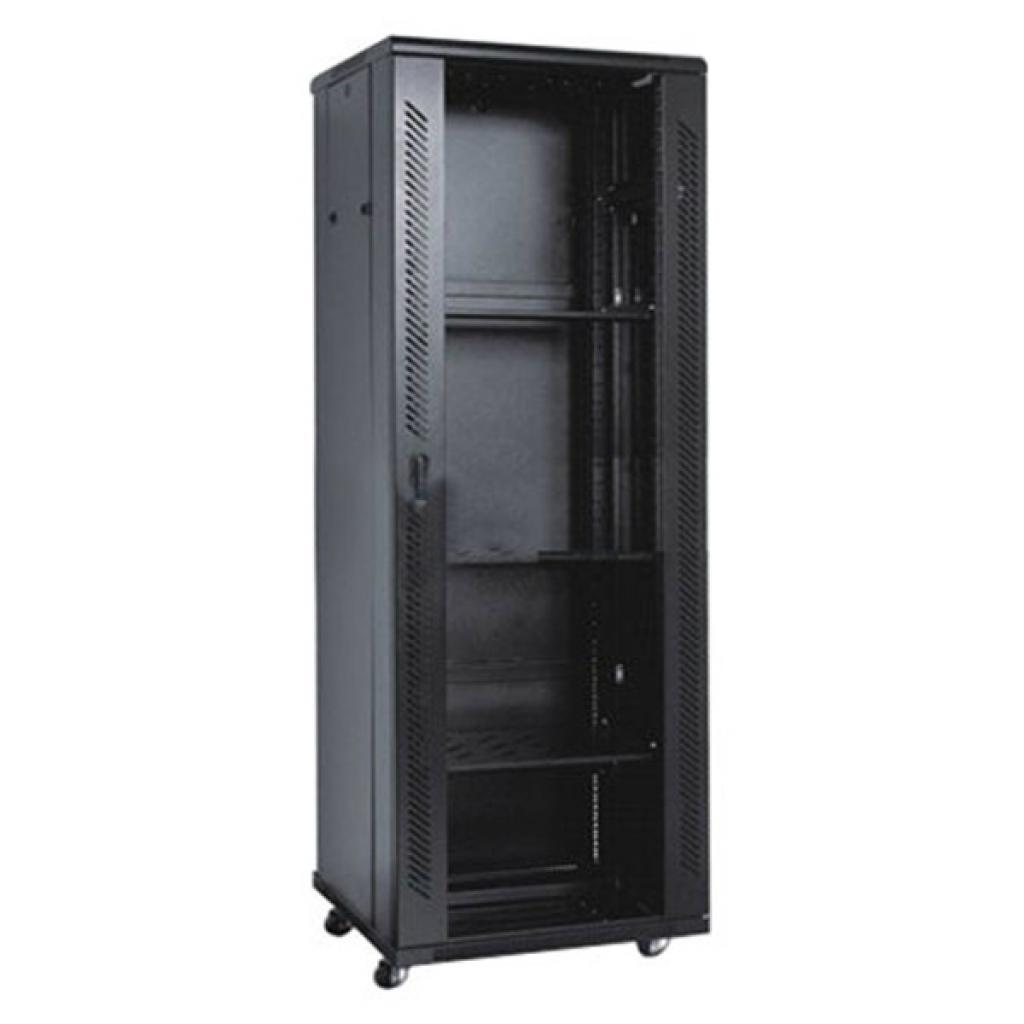 Шафа напольна Kingda 27U 19" 600x600 RAL9004 (KD-002-6627) - зображення 1