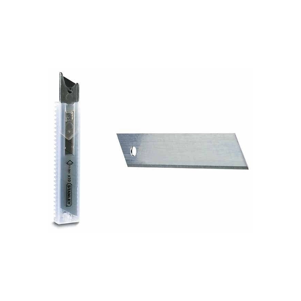 Лезо Stanley шириною 18 мм з сегментами, що відламуються, 5 шт. (2-11-301) - зображення 1
