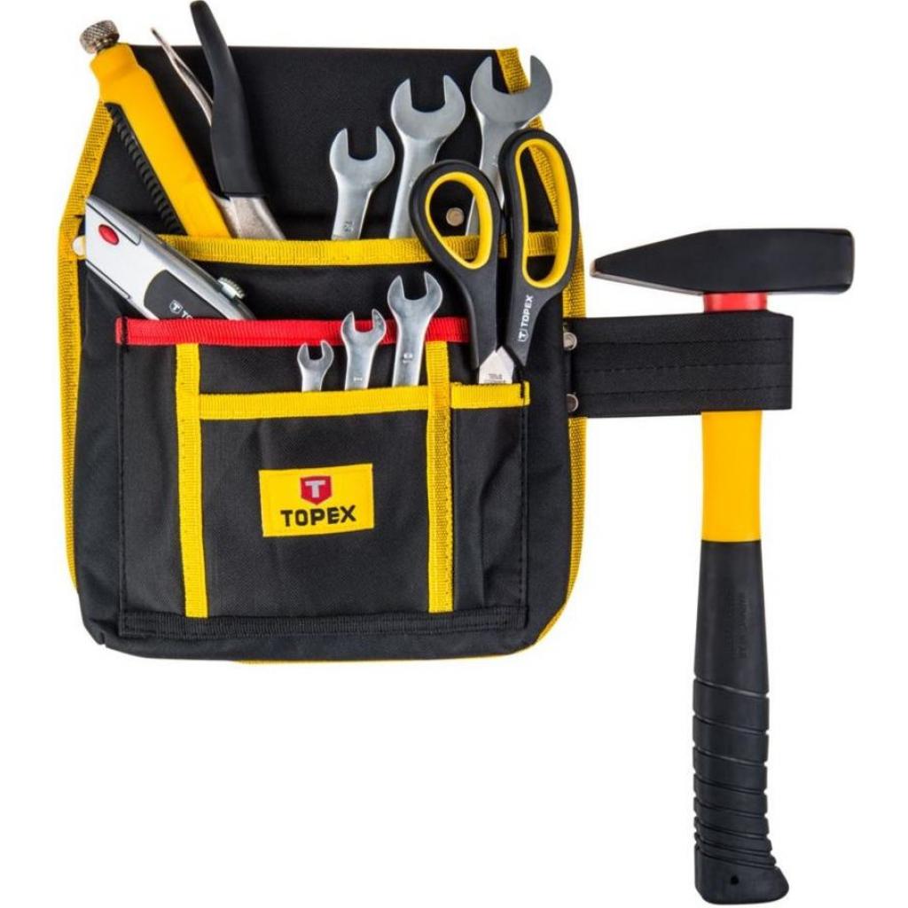 Сумка для інструмента Topex карман 4 гнiзда, петля для молотка (79R431) - зображення 2