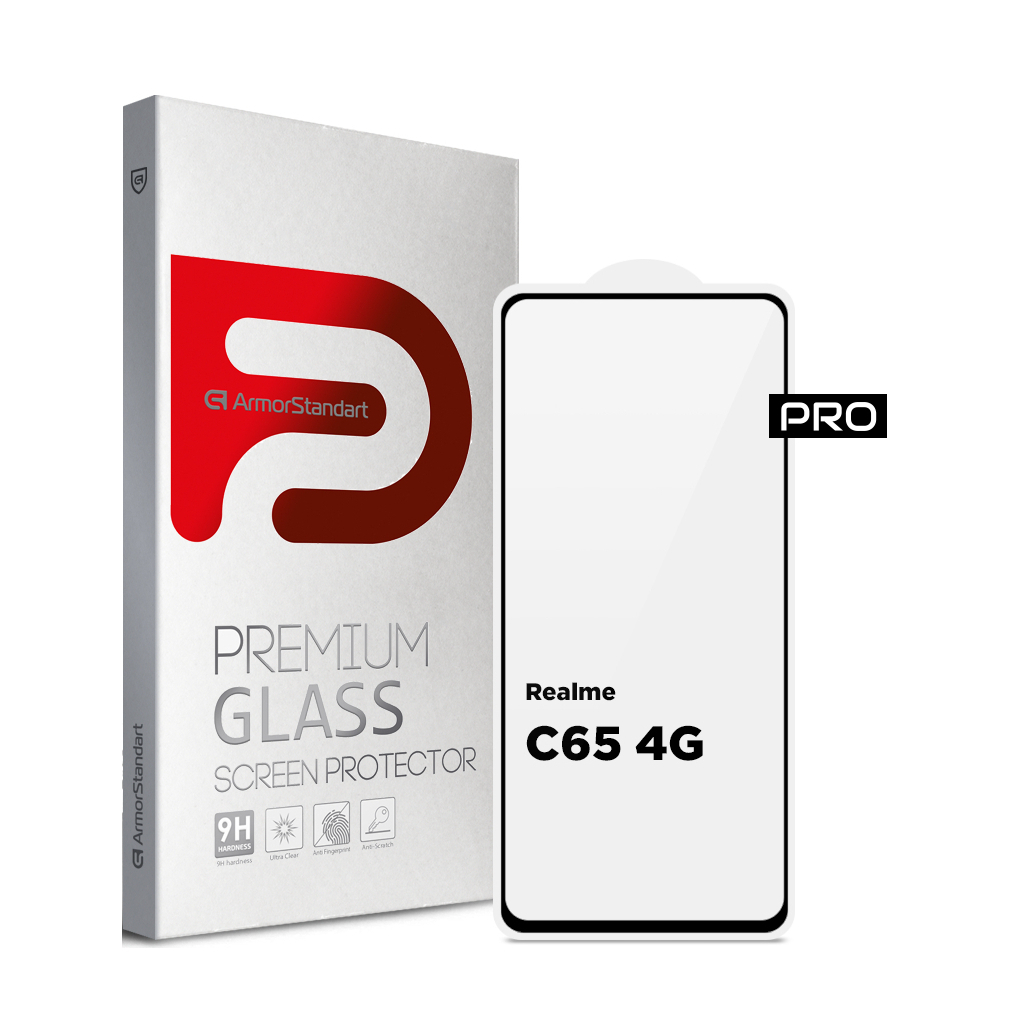 Скло захисне Armorstandart Pro Realme C65 4G Black (ARM77901) - зображення 1