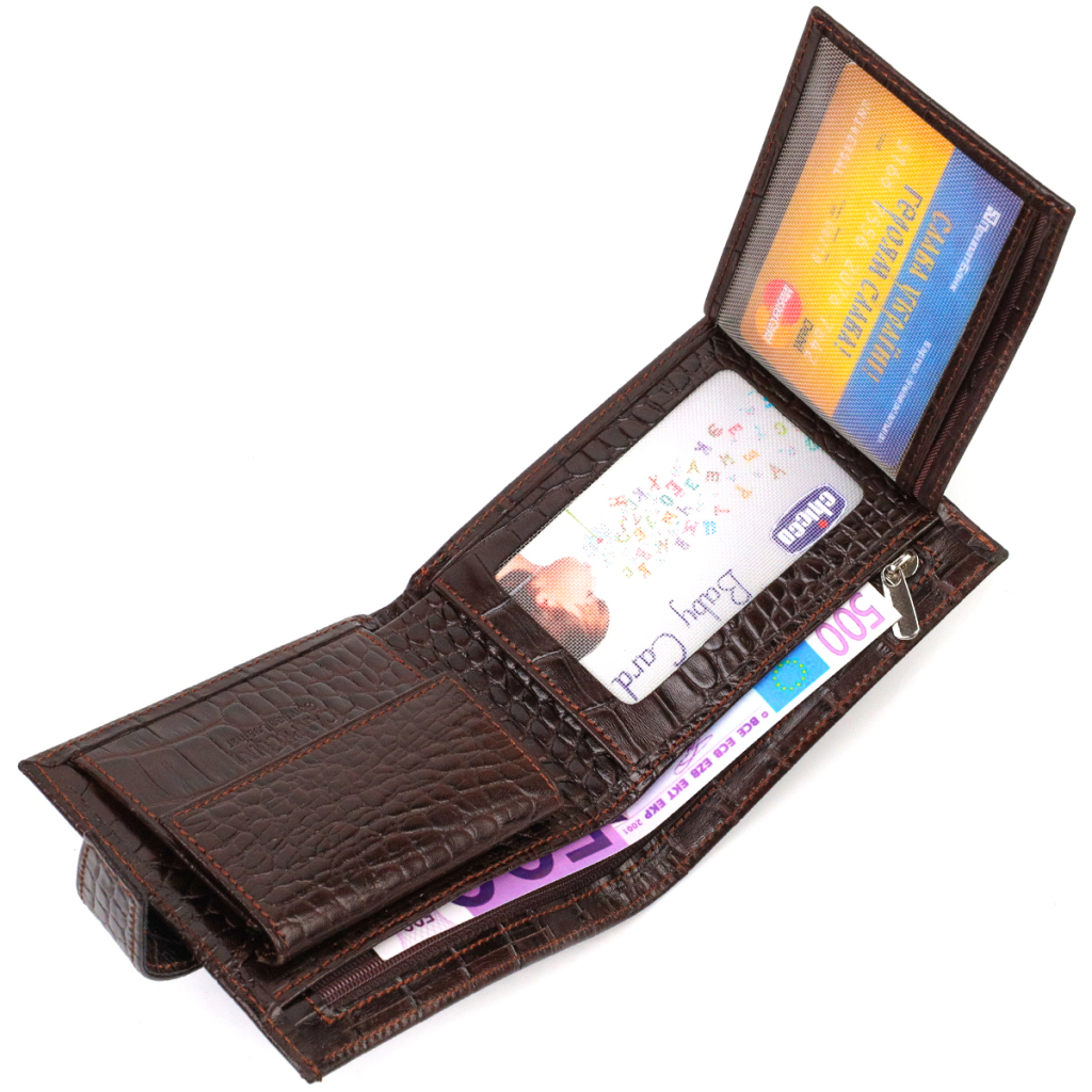 Гаманець Canpellini натуральної шкіри Коричневий (21878) - зображення 7