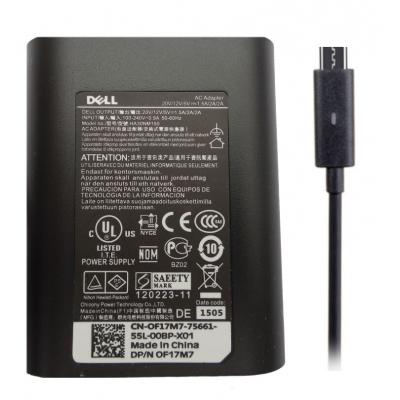 Блок живлення до ноутбуку Dell 30W 20V, 1.5A + 12V, 2A + 5V, 2A, разъем USB Type C, Oval-ко (DA30NM150) - зображення 2