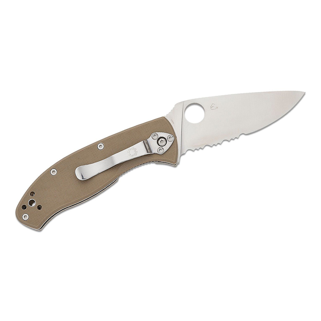 Ніж Spyderco Tenacious M4 Serrated Brown G10 (C122GBNM4PS) - зображення 2