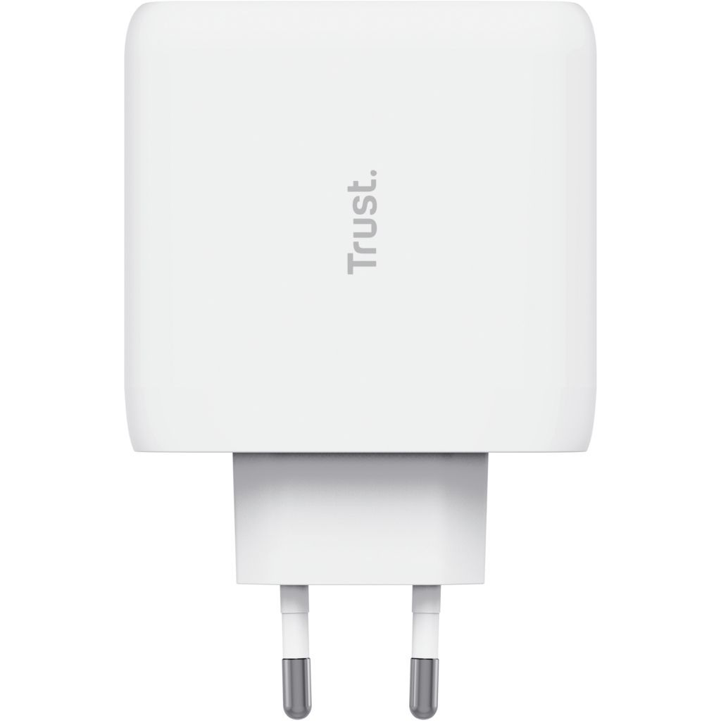 Зарядний пристрій Trust Maxo 65W 2xUSB-C PD white (25381_TRUST) - зображення 3