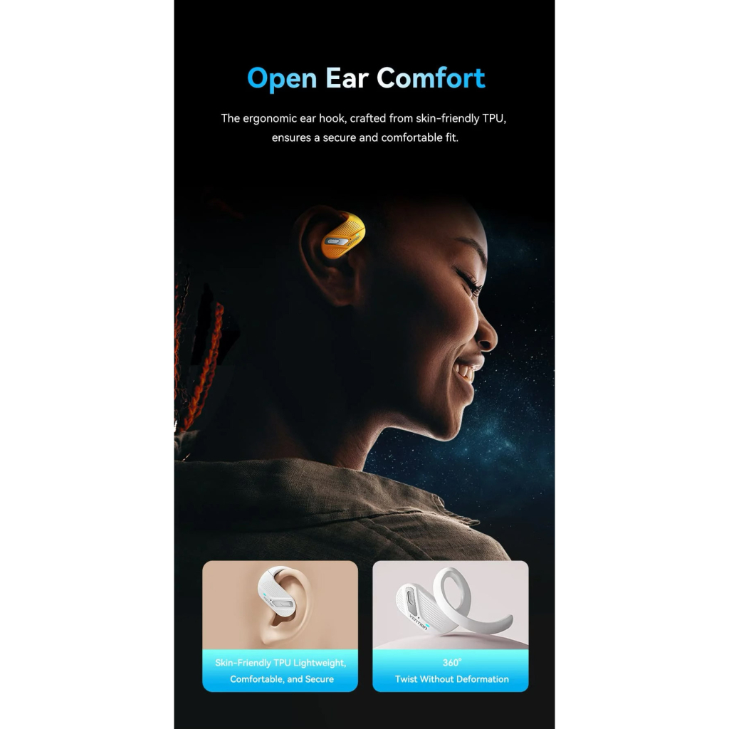 Навушники VENTION OpenBeat O12 Orange (NBUO0) - зображення 4