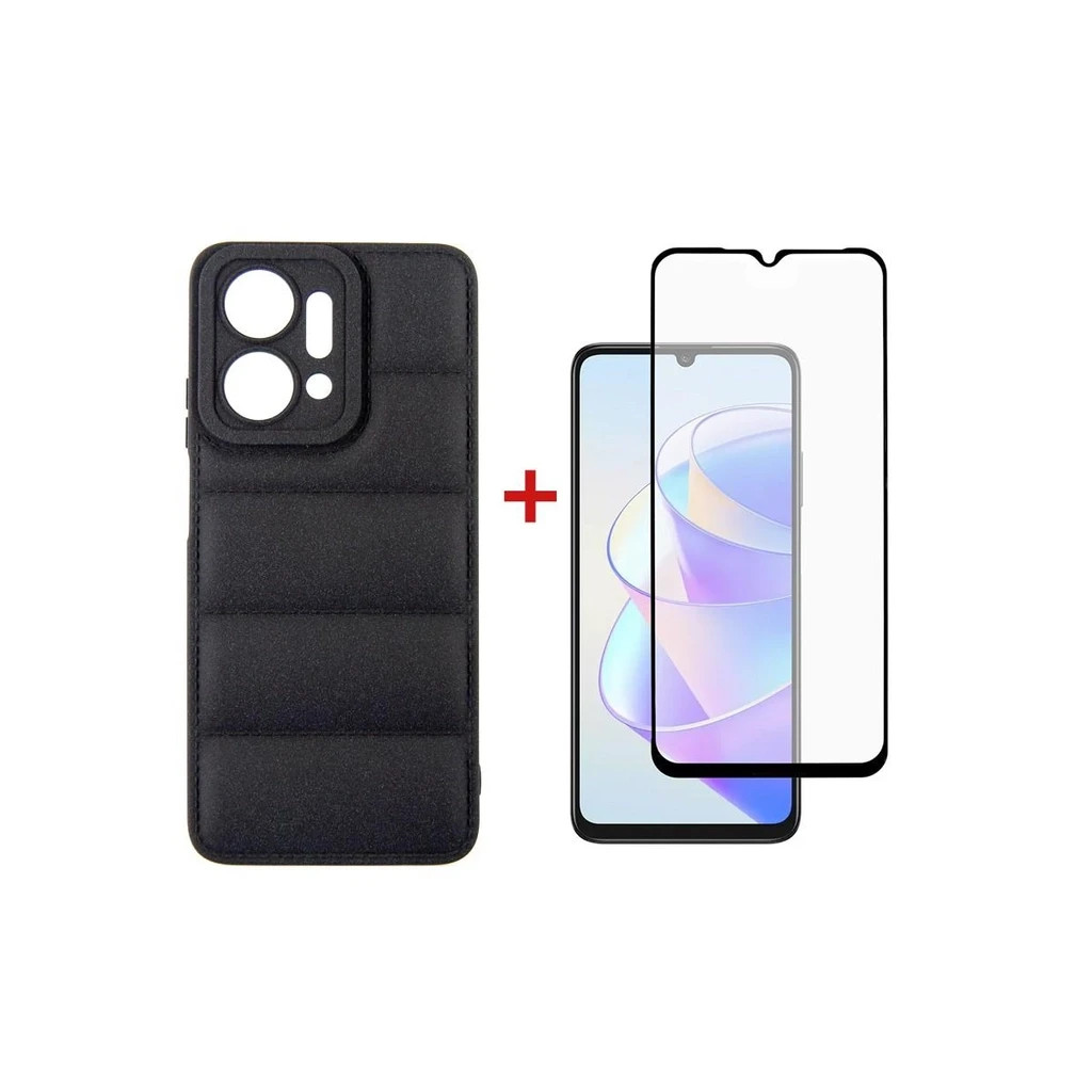Чохол до мобільного телефона Dengos Kit for Honor x7a case + glass (Black) (DG-KM-55) - зображення 1