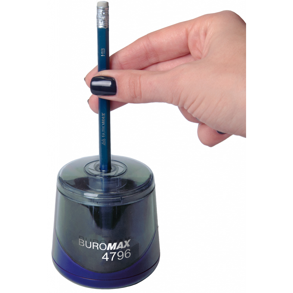 Точилка Buromax автоматична з контейнером Синя (BM.4796) - зображення 3