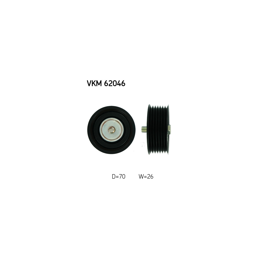 Ролик натягувача ременя SKF VKM 62046 - зображення 1