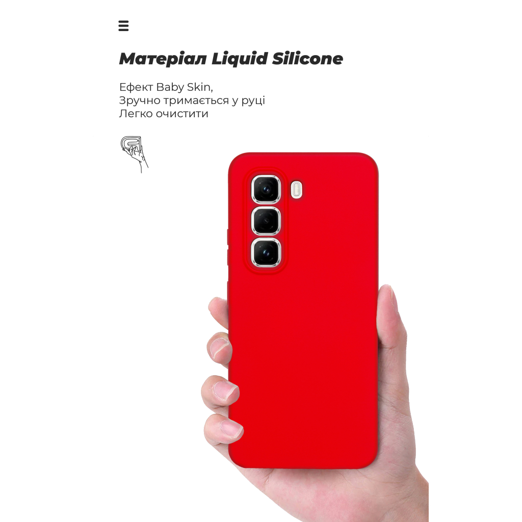 Чохол до мобільного телефона Armorstandart ICON Infinix Hot 50 Pro 4G Camera cover Red (ARM80974) - зображення 7