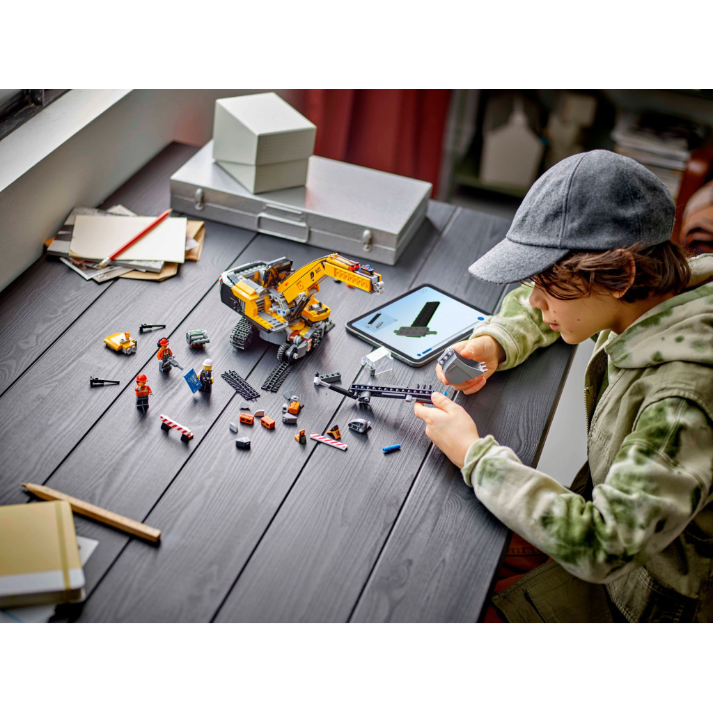 Конструктор LEGO City Жовтий будівельний екскаватор (60420) - зображення 10