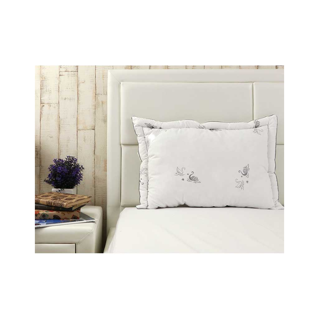 Подушка Руно зі штучного лебединого пуху Silver Swan з рамочкою (309_Silver Swan) - зображення 4