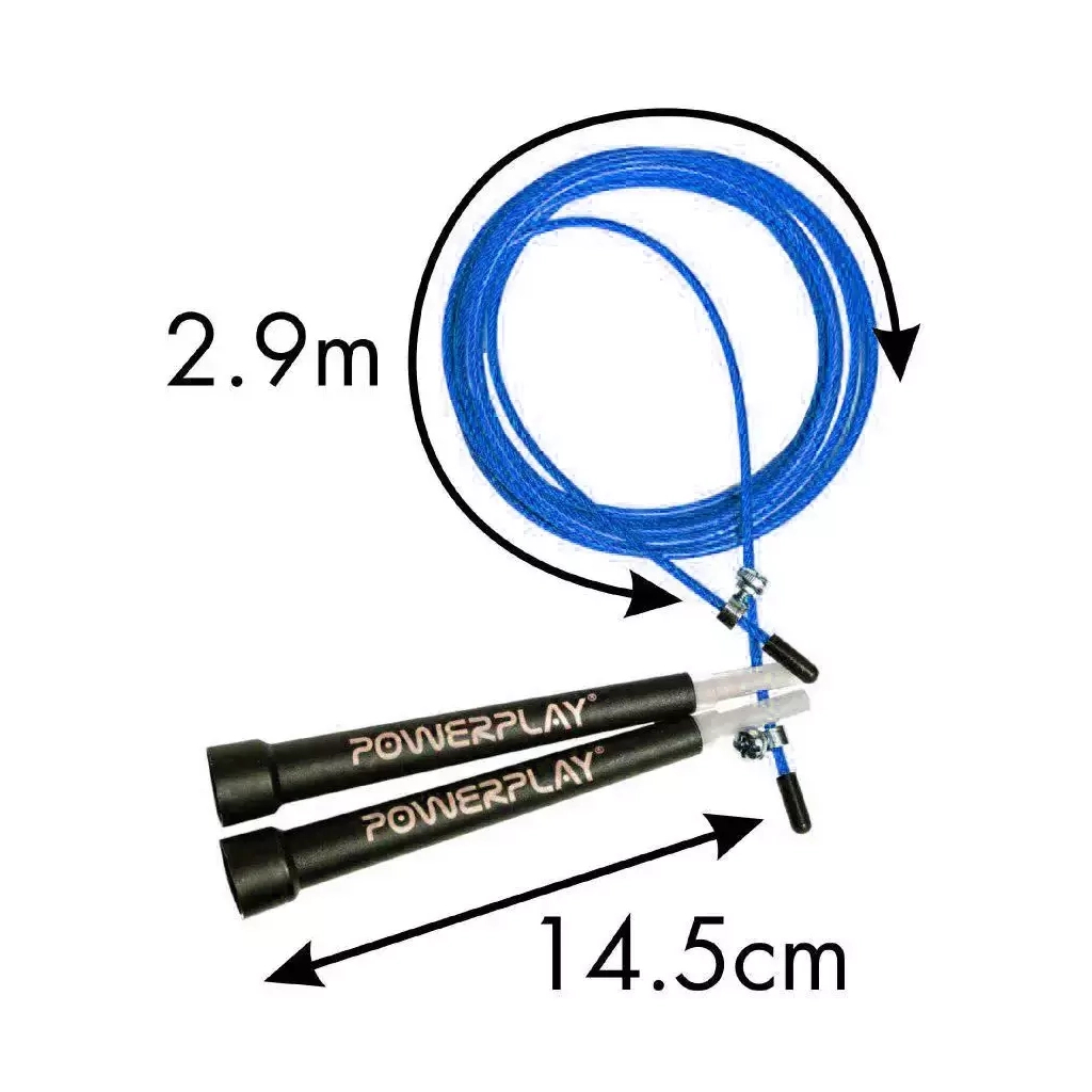Скакалка PowerPlay 4202 швидкісна Синя (PP_4202_Blue) - изображение 6