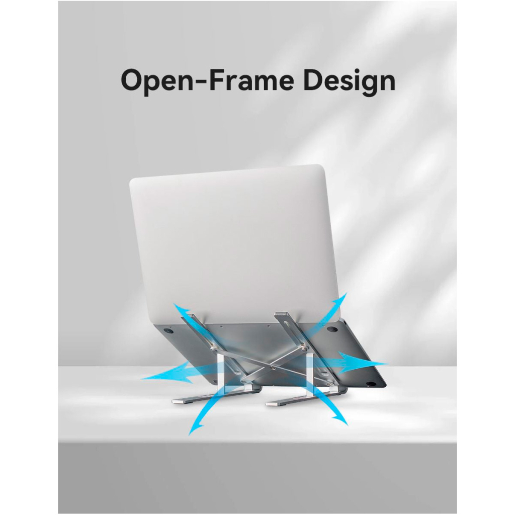 Підставка до ноутбука Vention Laptop X-type Stand Silver Aluminum Alloy (KDMI0) - зображення 7