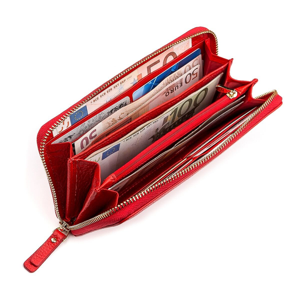 Гаманець Boston З натуральної шкіри Червоний (18464) - зображення 5