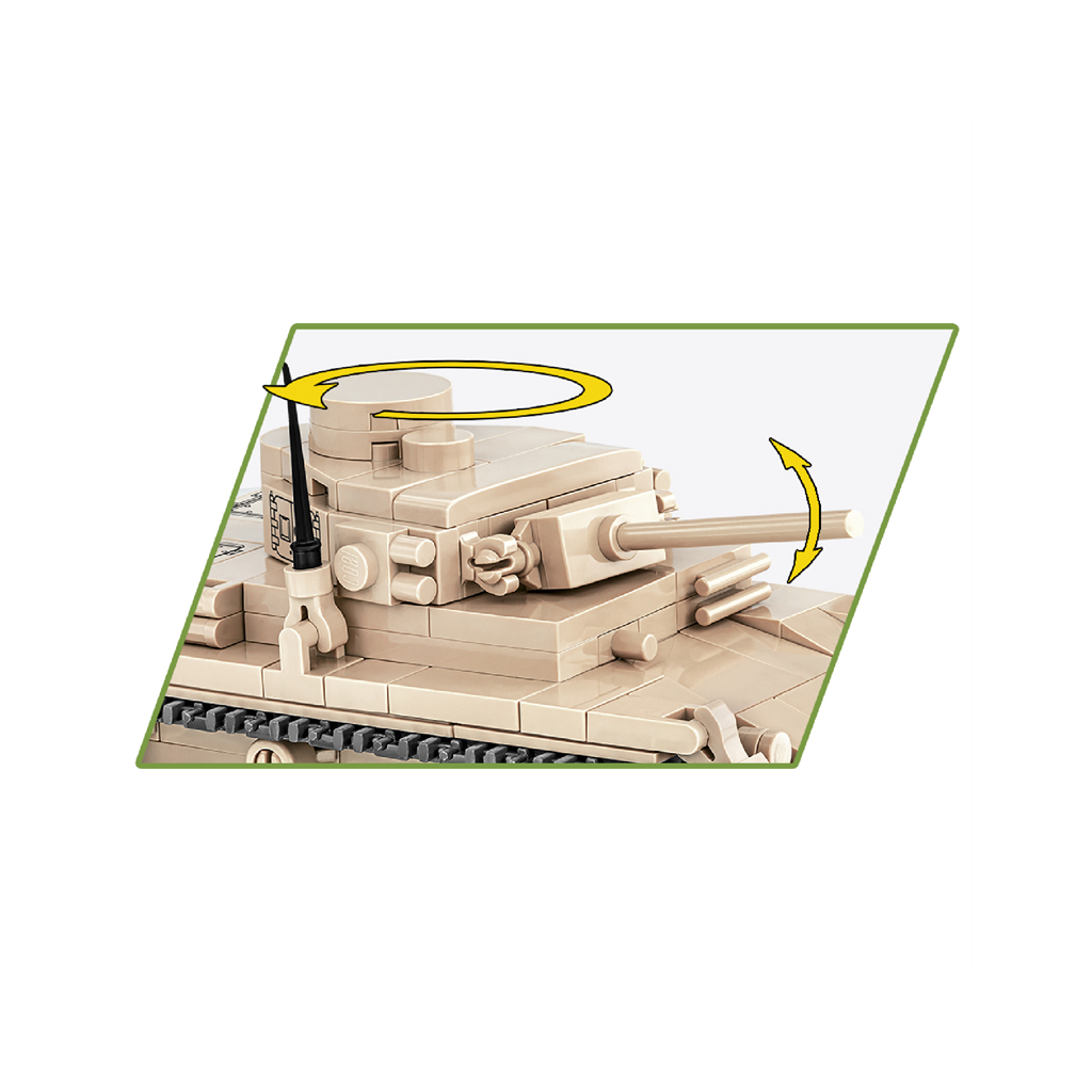 Конструктор Cobi Друга Світова Війна Танк Panzer III, 292 деталей (COBI-2712) - зображення 6