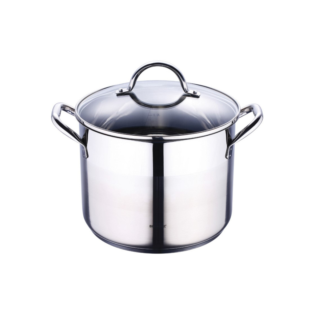 Каструля Bergner Gourmet, висока з кришкою 8.2 л (BG-6504) - изображение 1