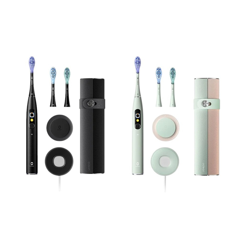 Електрична зубна щітка Oclean X Ultra 20 S Duo Set Green+Black (6970810557152) - зображення 7
