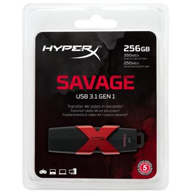 USB флеш накопичувач Kingston 256GB HyperX Savage USB 3.1 (HXS3/256GB) - зображення 5