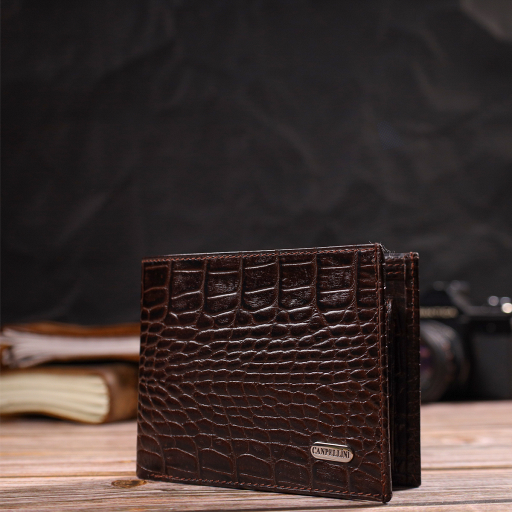 Гаманець Canpellini З натуральної шкіри Коричневий (21763) - зображення 8
