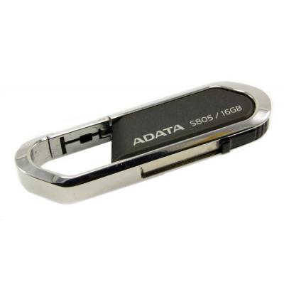 USB флеш накопичувач ADATA 16Gb S805 Grey USB 2.0 (AS805-16G-RGY) - зображення 2