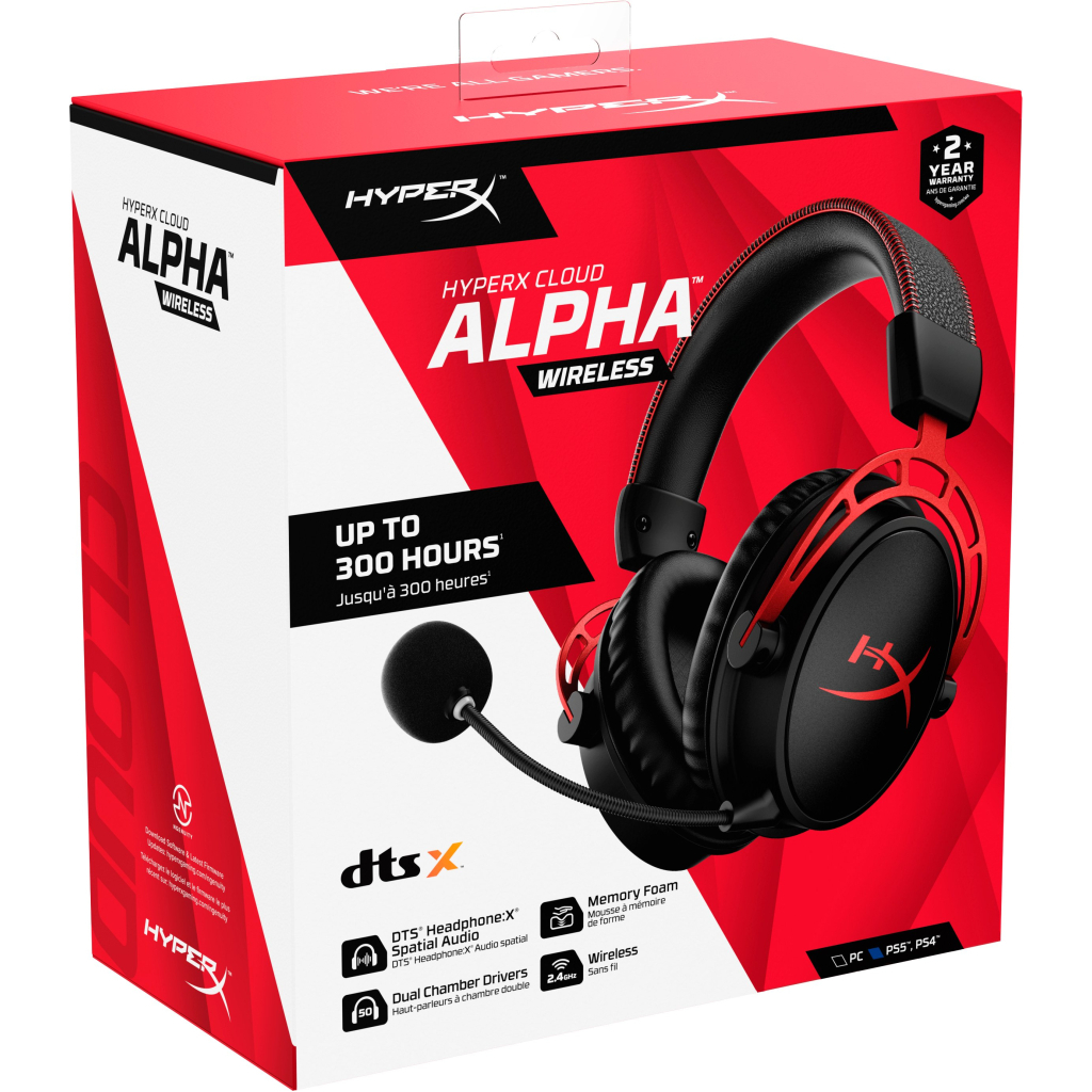 Навушники HyperX Cloud Alpha Wireless Black (4P5D4AA) - зображення 7