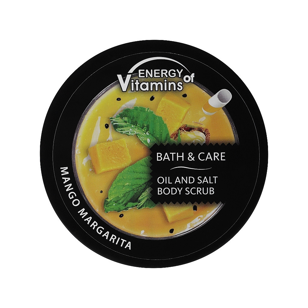 Скраб для тіла Energy of Vitamins Олійно-сольовий Зволожуючий Олія аргани і соковите манго 250 мл (4823080000809) - зображення 3