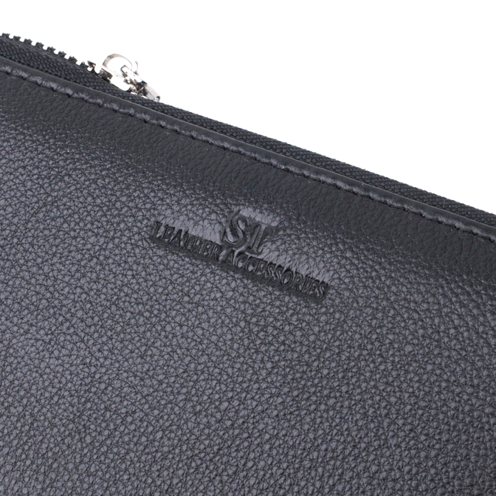 Гаманець ST Leather Унісекс З натуральної шкіри Чорний (22697) - зображення 5