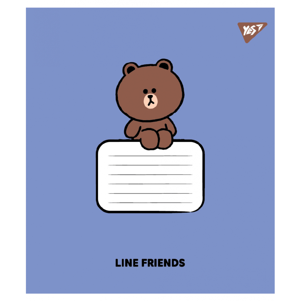 Зошит Yes Line Friends Stylish А5 12 аркушів коса лінія (767647) - зображення 2