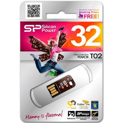 USB флеш накопичувач Silicon Power 32GB Touch T02 USB 2.0 (SP032GBUF2T02V1O) - зображення 3