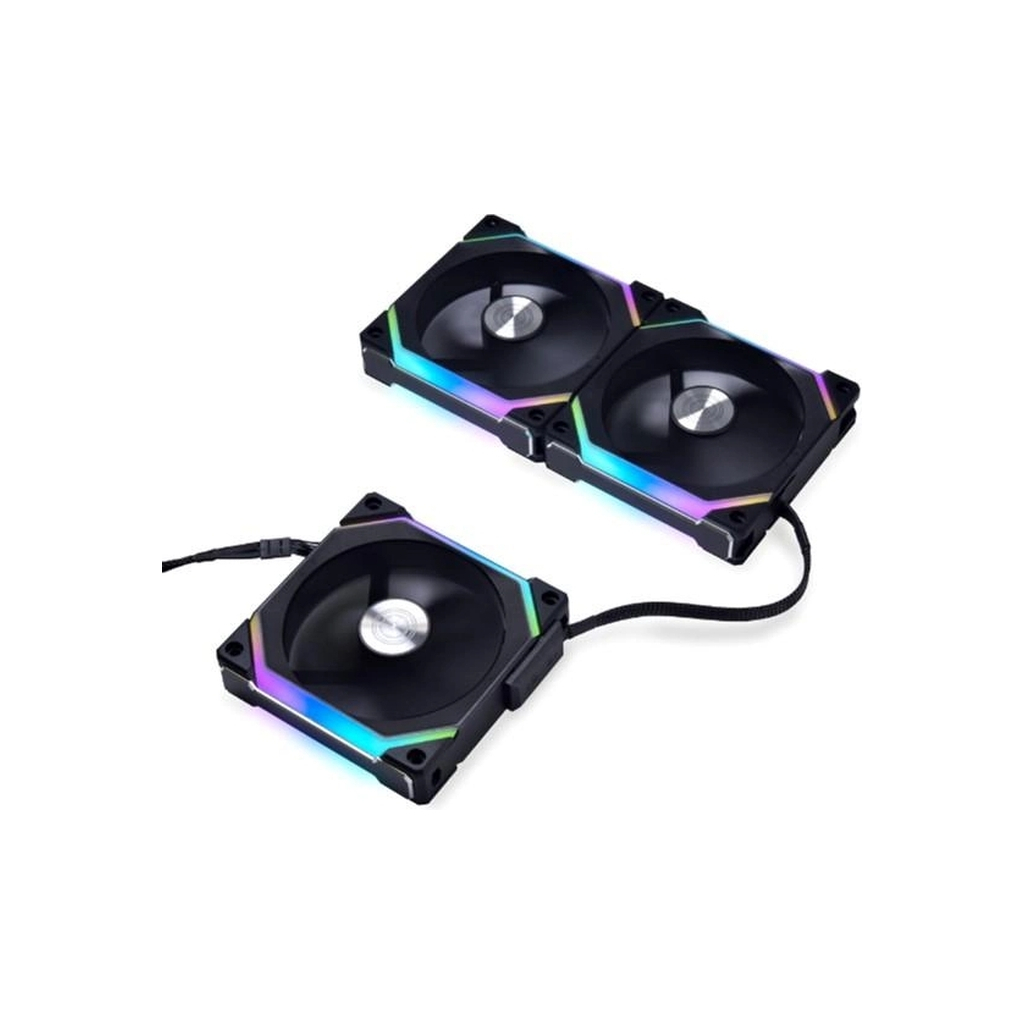 Кулер до корпусу Lian Li Uni Fan SL V2, 120mm, Triple, Black (G99.12SLV23B.00) - зображення 2