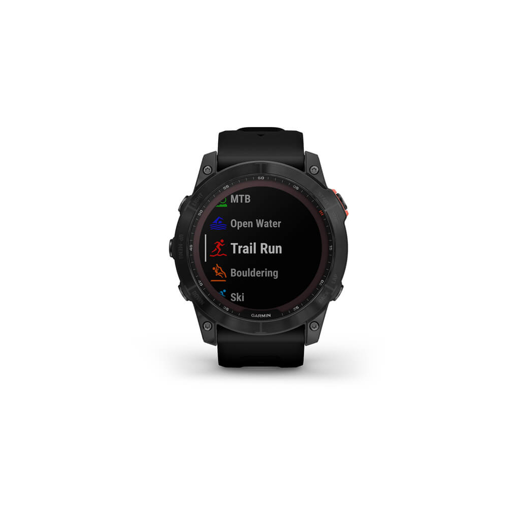 Смарт-годинник Garmin fenix 7X Sol Slate Gray w/ Black Band, GPS (010-02541-01) - зображення 7