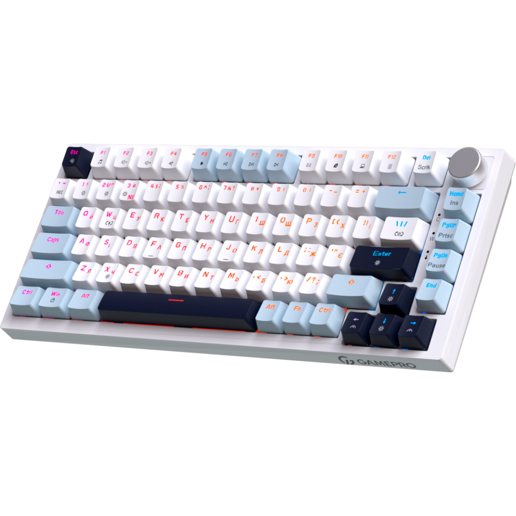 Клавіатура GamePro Genesis Warden MK160BL Outemu Swithes USB White (MK160BL) - зображення 2