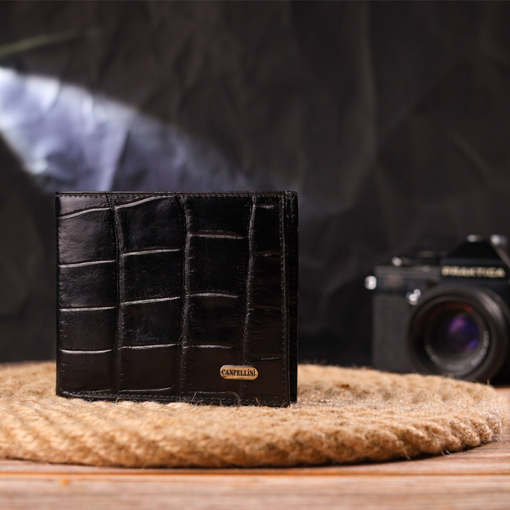 Гаманець Canpellini З натуральної шкіри Чорний (21584) - зображення 9