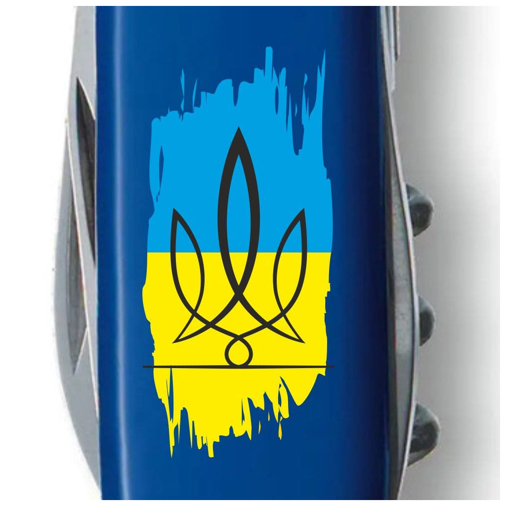 Ніж Victorinox Spartan Ukraine Blue "Тризуб На Тлі Прапору" (1.3603.2_T1026u) - зображення 4