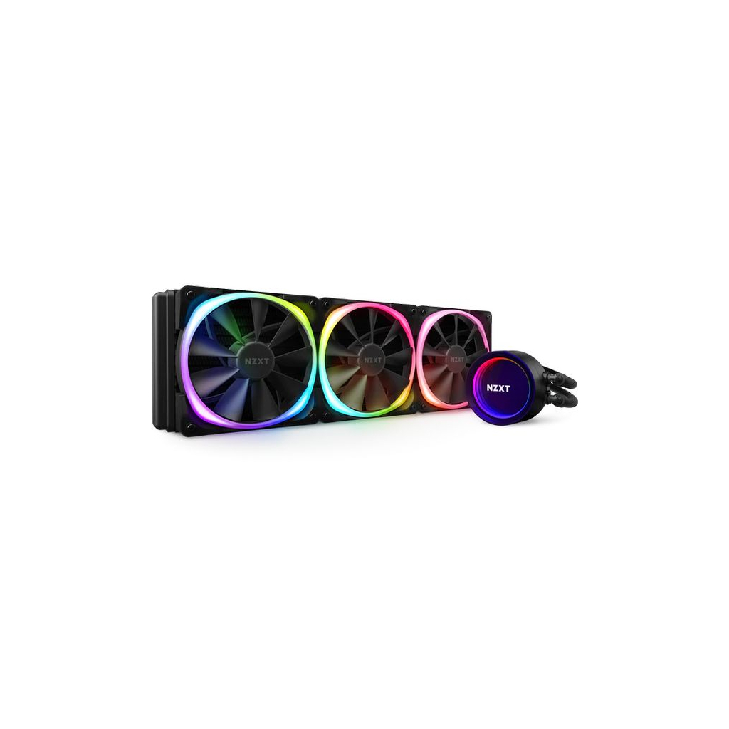 Система рідинного охолодження NZXT Kraken 753 White RGB Fans (RL-KRX73-RW) - зображення 1