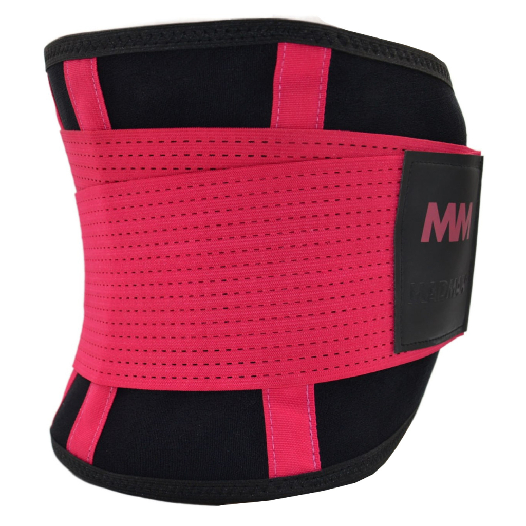 Пояс компресійний MadMax MFA-277 Slimming belt Black/rubine red L (MFA-277-RED_L) - зображення 2