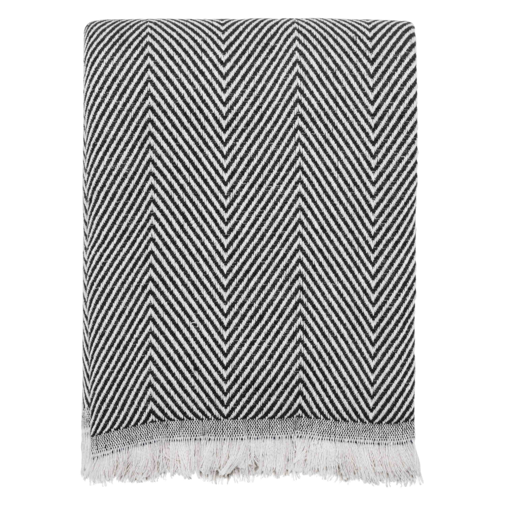 Плед Ardesto Summer 210x230см, 100% бавовна, чорний (ART0922SL) - зображення 1