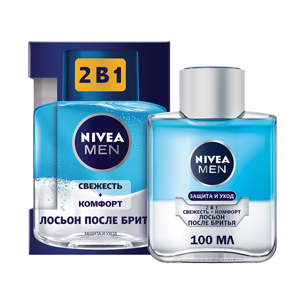 Лосьйон після гоління Nivea Men 2 в 1 Свіжість та Комфорт 100 мл (4005900361479) - зображення 2