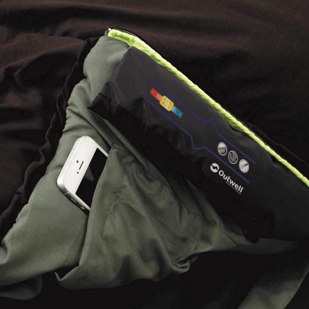 Спальний мішок Outwell Campion Lux Double/-1°C Brown (Right) (928318) - зображення 2