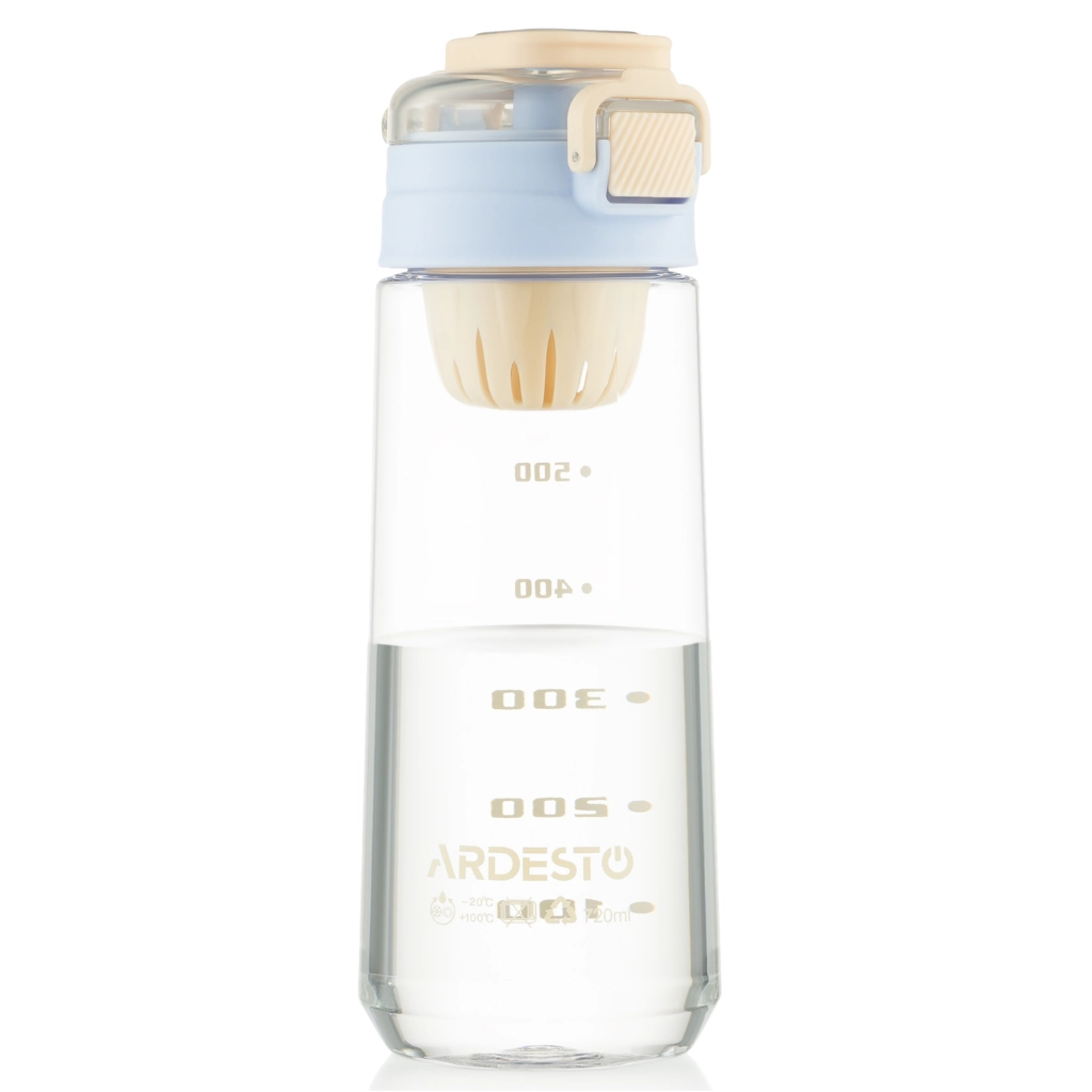 Пляшка для води Ardesto Duo 720мл блакитний, бежевий (AR2272DV) - зображення 1