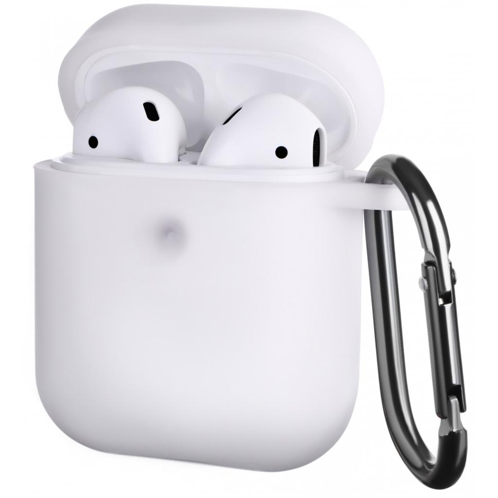Чохол для навушників 2E для Apple AirPods Pure Color Silicone 3.0 мм Star White (2E-AIR-PODS-IBPCS-3-WT) - зображення 2