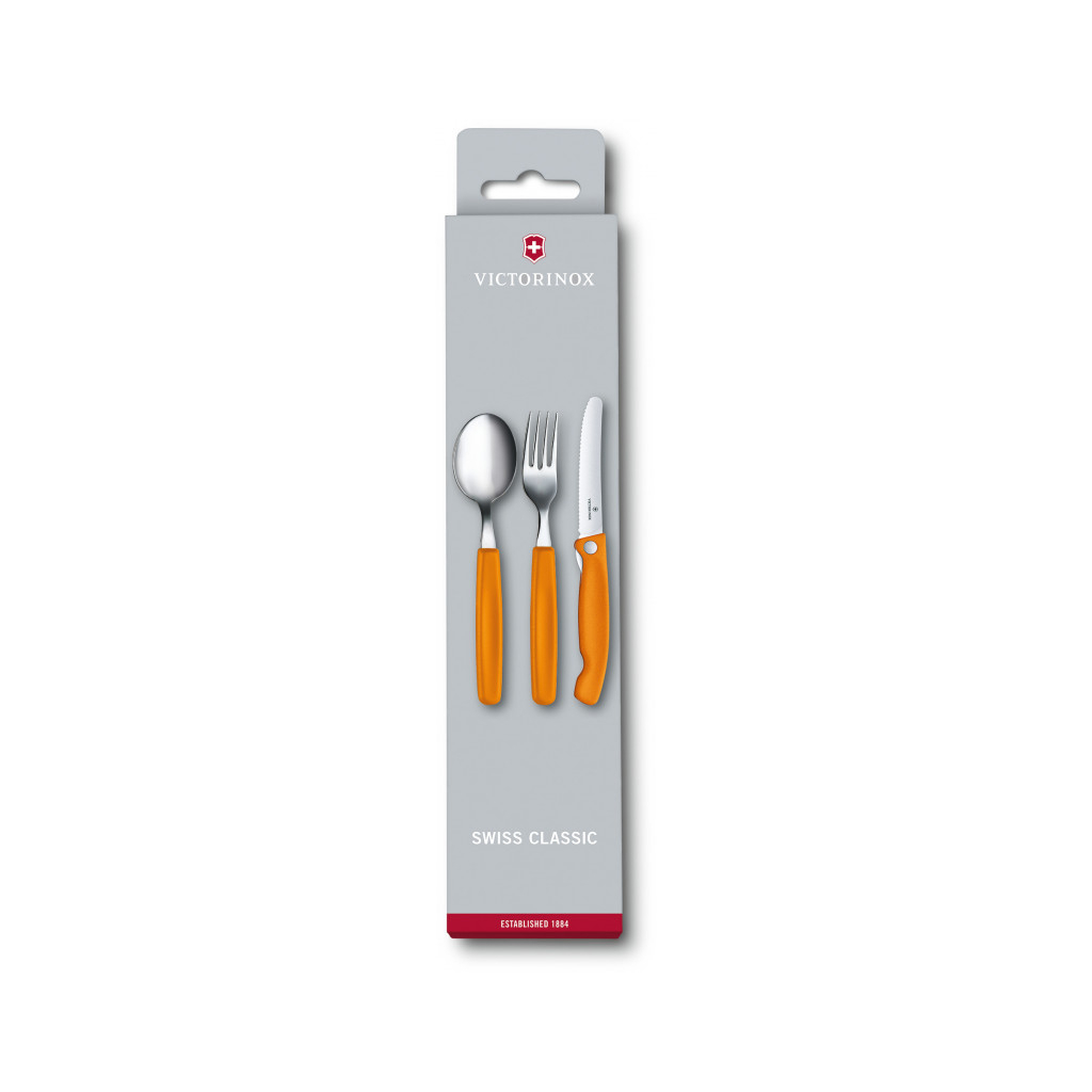 Набір столових приборів Victorinox SwissClassic Table Set 3 шт Orange (6.7192.F9) - зображення 1
