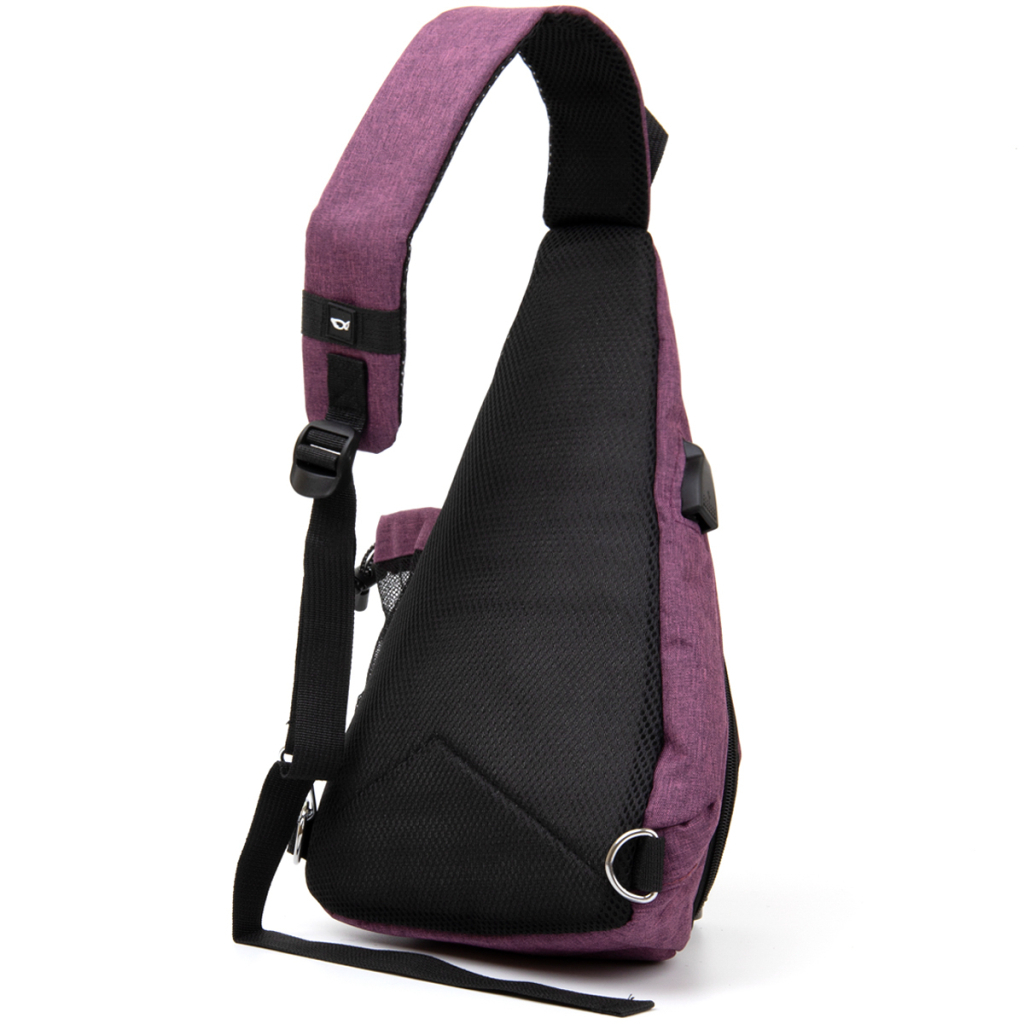 Сумка Vintage Унісекс через плече смарт текстильна Малинова (20552) - зображення 2