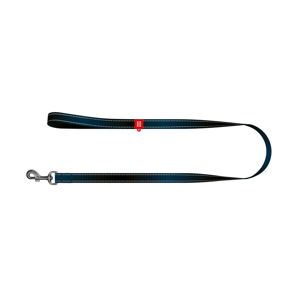 Повідець для собак WAUDOG Nylon Mono світловідбивний, S, Ш 15 мм, Д 300 см, чорний (46431) - зображення 3