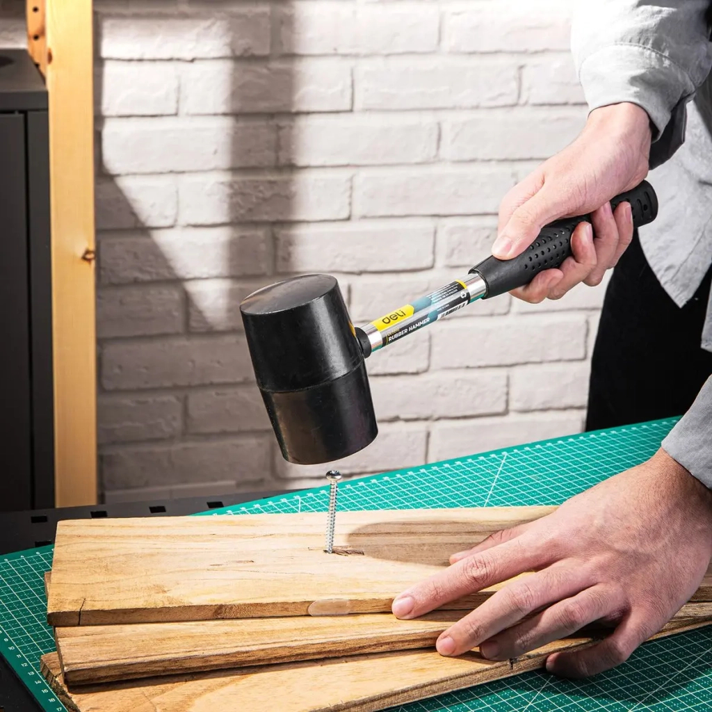 Киянка Deli зі сталевою ручкою 450 г (EDL5616) - зображення 3