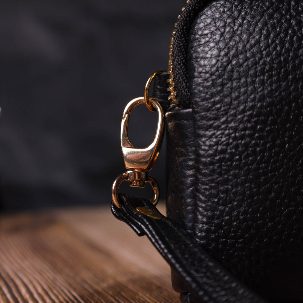 Сумка Vintage З натуральної шкіри Чорна (22088) - зображення 10