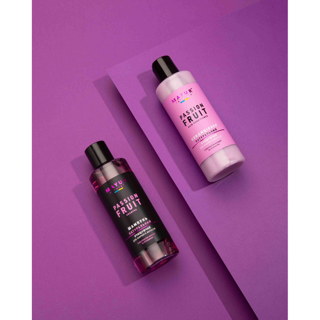 Шампунь Mayur Маракуйя очисний для жирного волосся 200 мл (4820230950045) - изображение 2